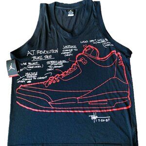 Nike Mens 3 Mesh Dri Fit Basketball Tank Size Small Color Black